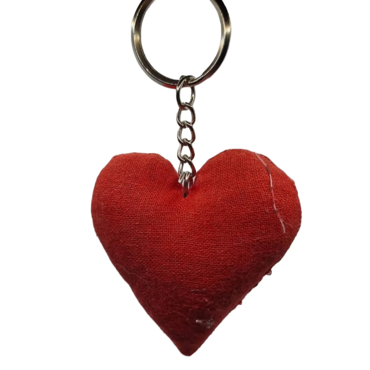 Handcrafted Block Print Fabric Keychains Charm – Set of 6