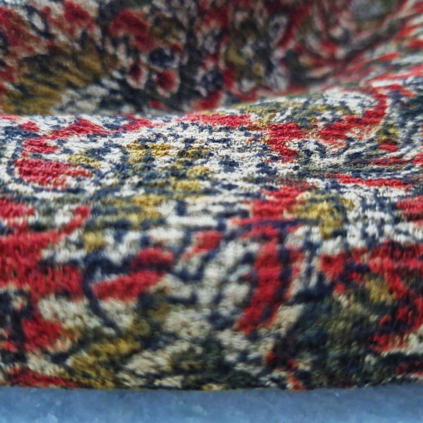 Natural stretchable Kalamkari crape fabric