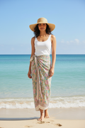 Bagru Block Print Cotton Sarong, Beach Wrap, Pareo