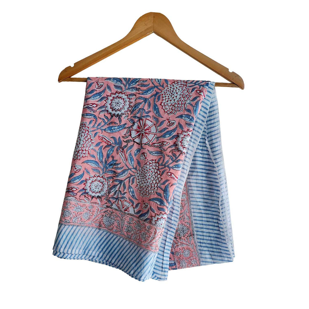 Bagru Block Print Cotton Sarong, Beach Wrap, Pareo