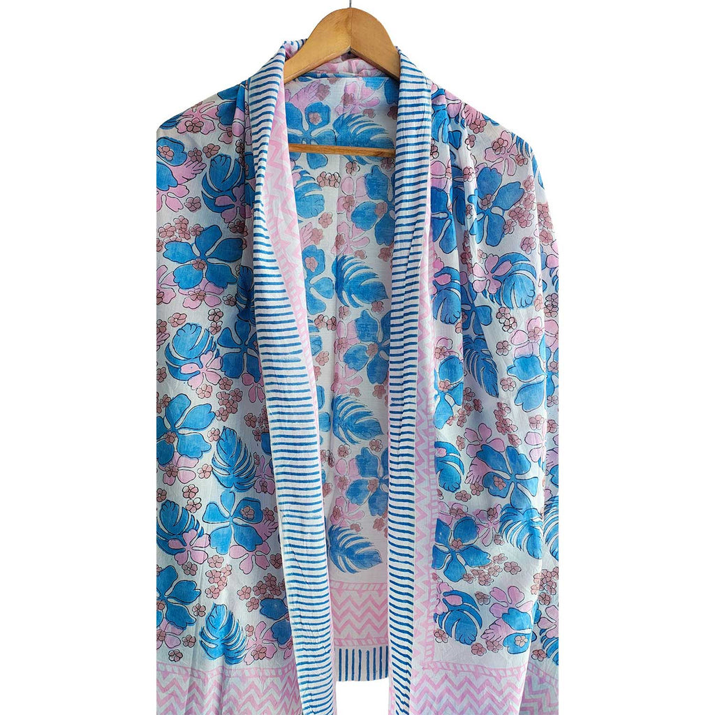 Bagru Block Print Cotton Sarong, Beach Wrap, Pareo
