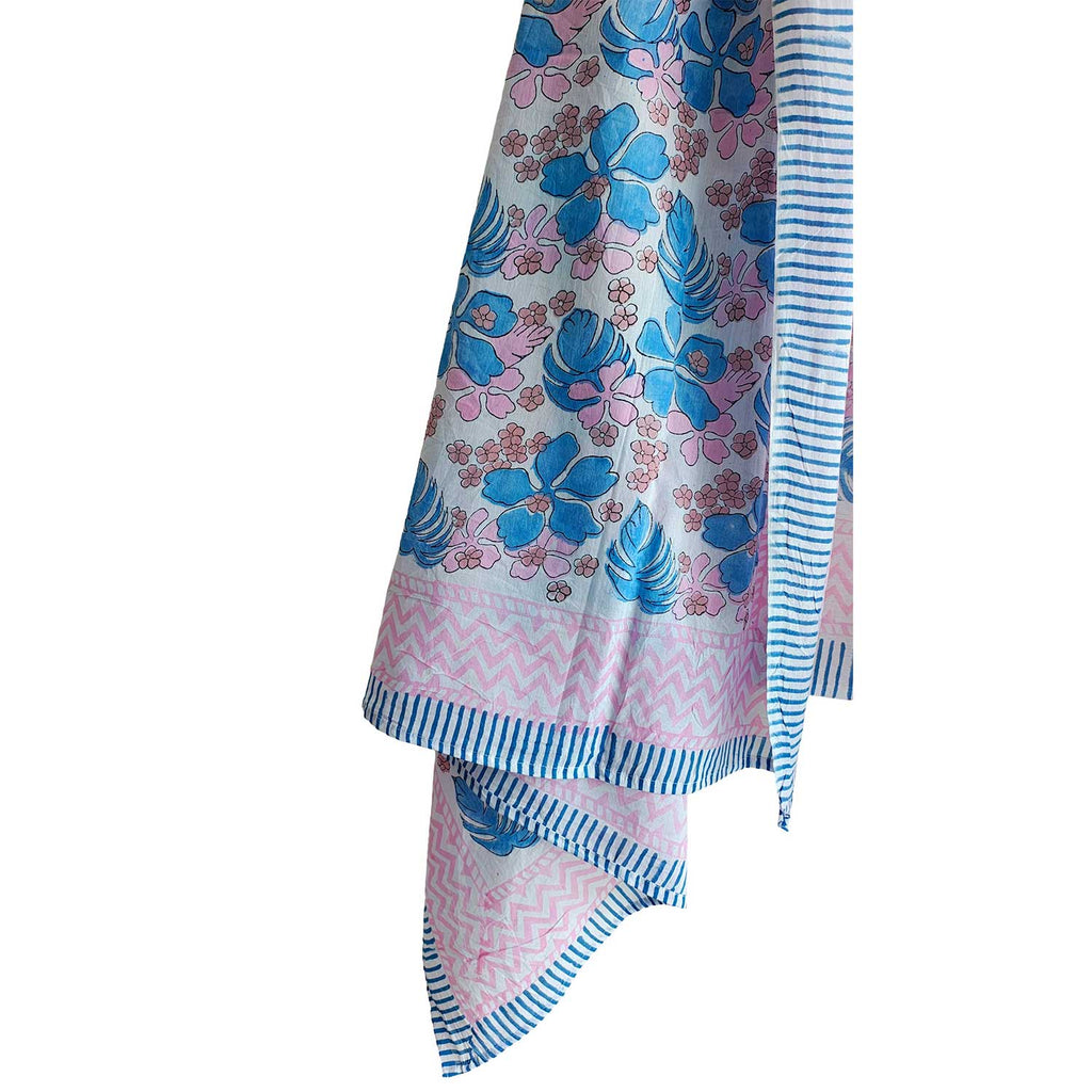 Bagru Block Print Cotton Sarong, Beach Wrap, Pareo
