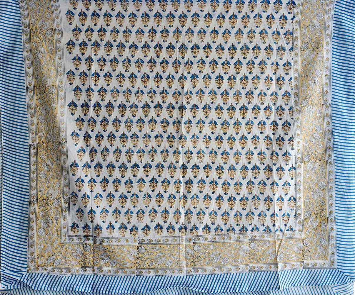 Bagru Block Print Cotton Sarong, Beach Wrap, Pareo