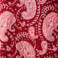 Sanganeri Hand Block Print Cotton Fabric – Red Floral Print