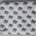 Sanganeri Hand Block Print Cotton Fabric – White Floral Print