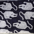 Handmade Bagru Print Textile – Black Tiger Print Cotton Material