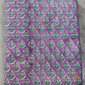 Handmade Bagru Print Textile – Purple Floral Print Cotton Material