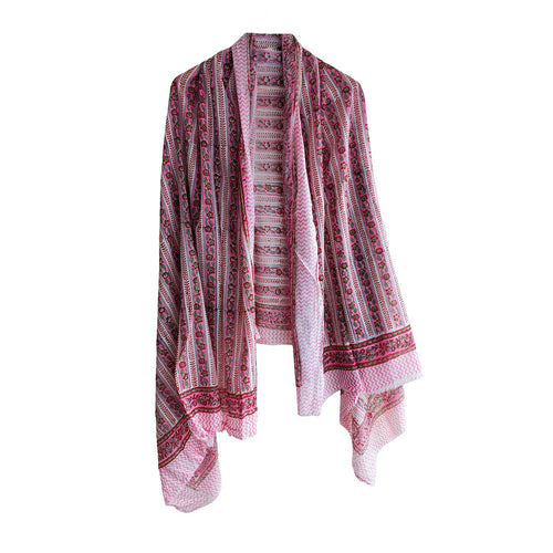 Bagru Block Print Cotton Sarong, Beach Wrap, Pareo