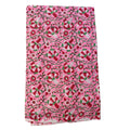 Handmade Bagru Print Textile – Pink Red And Green Floral Cotton Material
