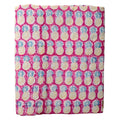 Handmade Bagru Print Textile – Pink And Yellow Floral Cotton Material