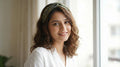 Handmade Cotton Twist Headband – Green Paisley Floral Hair Accessory