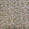 Handcrafted Kalamkari Textile with Leaf Motifs
