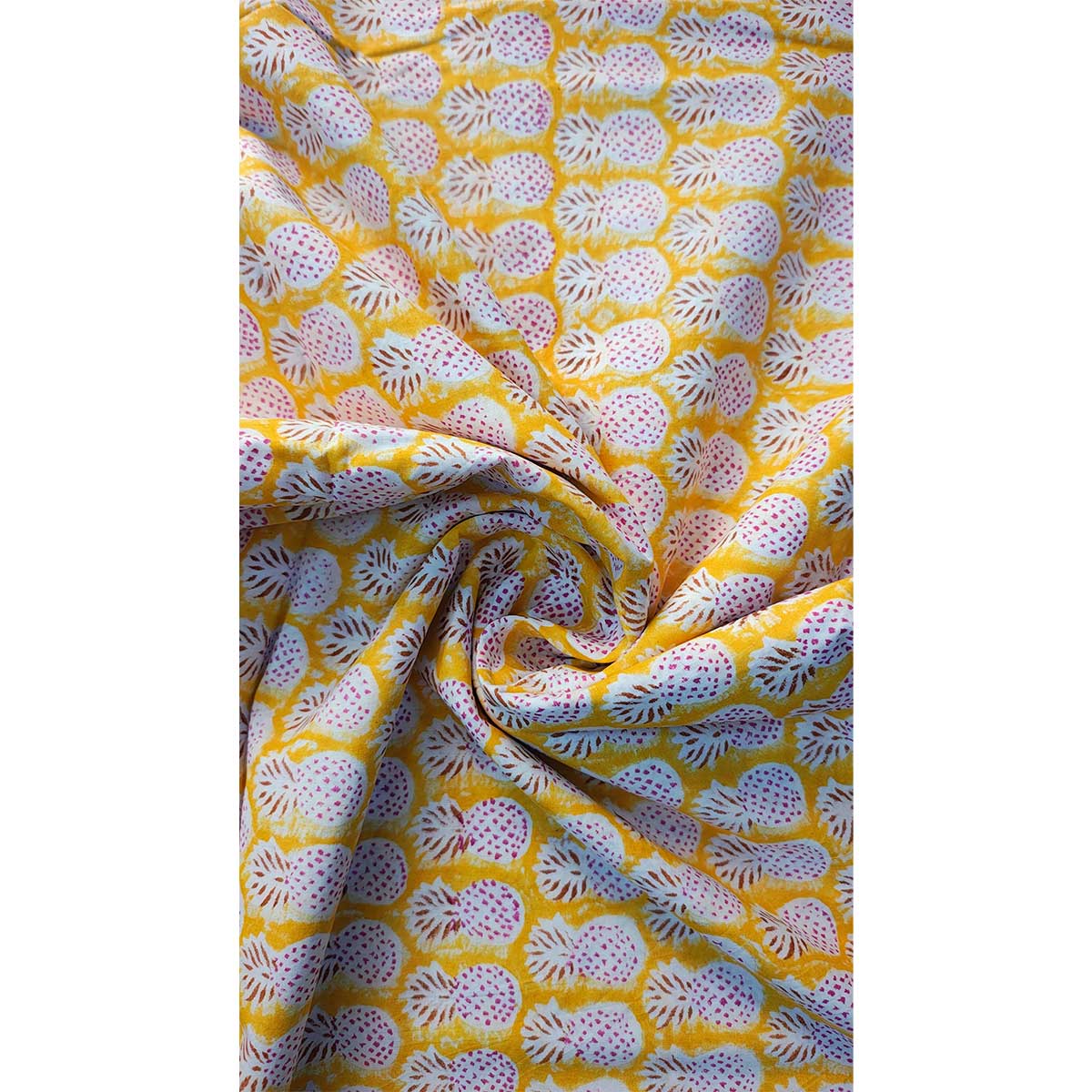 Bagru Block Print Pure Cotton Printed Fabric Material