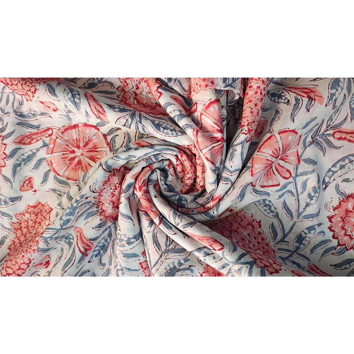 Bagru Block Print Pure Cotton Printed Fabric Material
