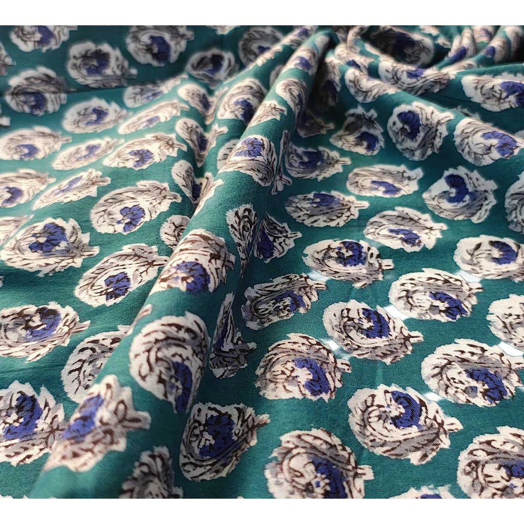 Bagru Block Print Pure Cotton Printed Fabric Material