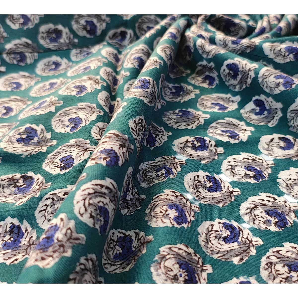 Bagru Block Print Pure Cotton Printed Fabric Material