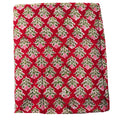 Sanganeri Hand Block Print Cotton Fabric – Red Floral Trellis
