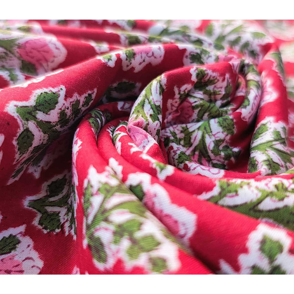 Bagru Block Print Pure Cotton Printed Fabric Material