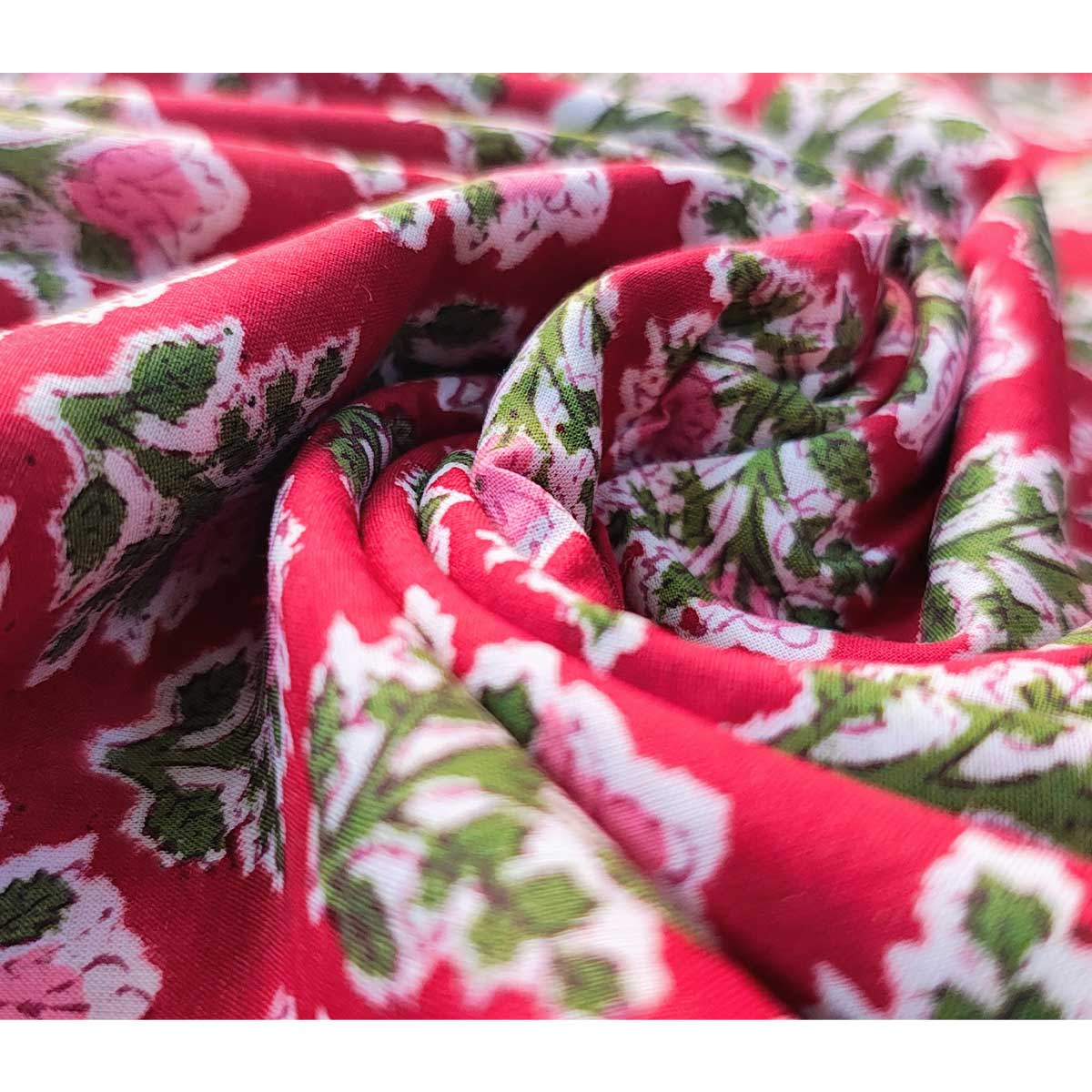 Bagru Block Print Pure Cotton Printed Fabric Material