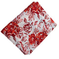 Sanganeri Hand Block Print Cotton Fabric – Rust Rose Floral