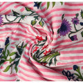 Sanganeri Hand Block Print Cotton Fabric – Pink Purple And Red Floral