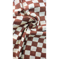 Handmade Bagru Print Textile – Brown And Beige Floral Cotton Material