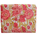 Sanganeri Hand Block Print Cotton Fabric – Red And Green Floral