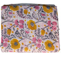 Handmade Bagru Print Textile – Multicolor Floral Print Cotton Material