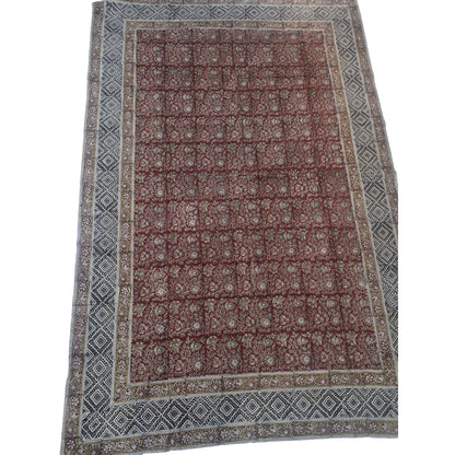 Kalamkari Red Color - Single Bed Bedsheet (60x90 Inches)