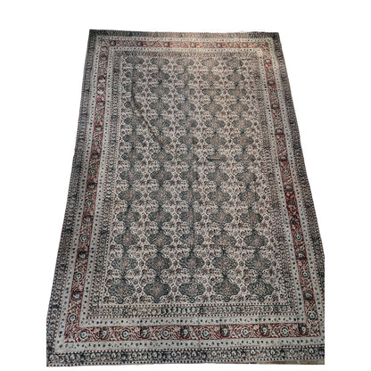 Kalamkari Grey Color - Single Bed Bedsheet (60x90 Inches)