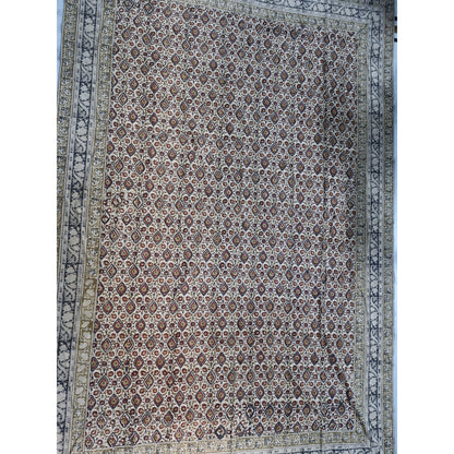 Kalamkari White and Yellow Color - Single Bed Bedsheet (60x90 Inches)