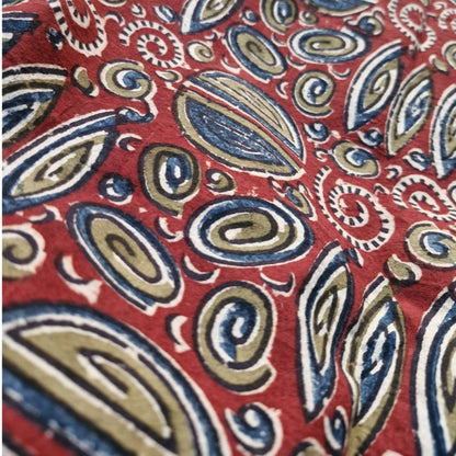 Kalamkari White and Yellow Color - Single Bed Bedsheet (60x90 Inches)