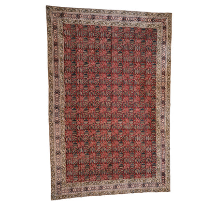 Kalamkari White and Yellow Color - Single Bed Bedsheet (60x90 Inches)