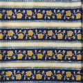 Sanganeri Hand Block Print Cotton Fabric – Blue Floral Print