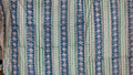 Handmade Bagru Print Textile –  Green Blue Floral Print Cotton Material