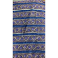 Handmade Bagru Print Textile –  Purple And Grey Floral Print Cotton Material