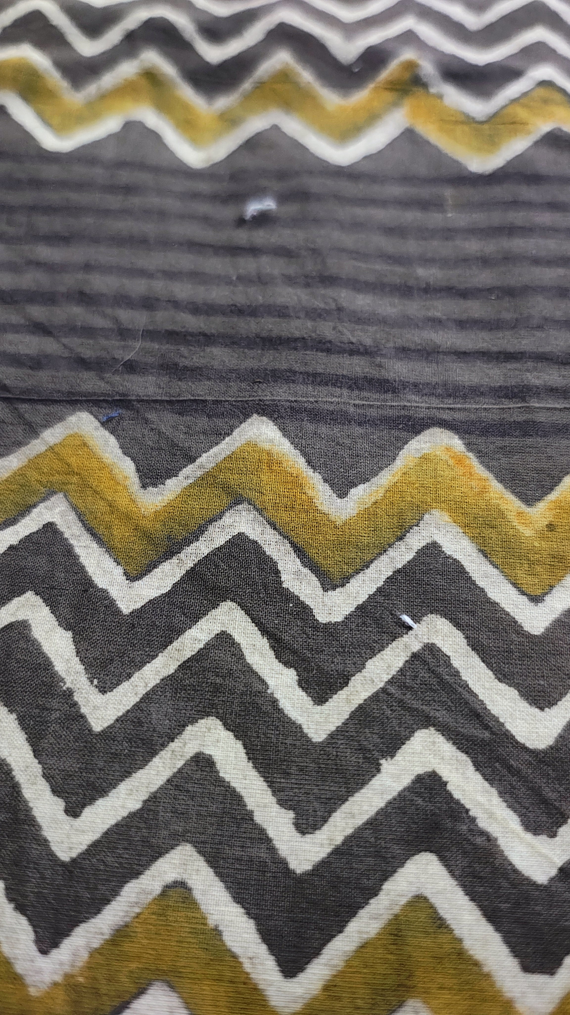 Handmade Bagru Print Textile –  Brown color Floral Print Cotton Material