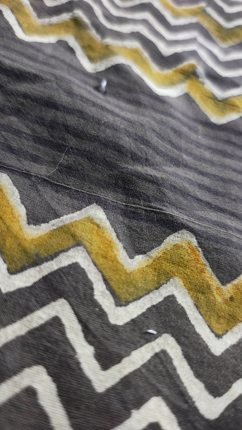 Handmade Bagru Print Textile –  Brown color Floral Print Cotton Material