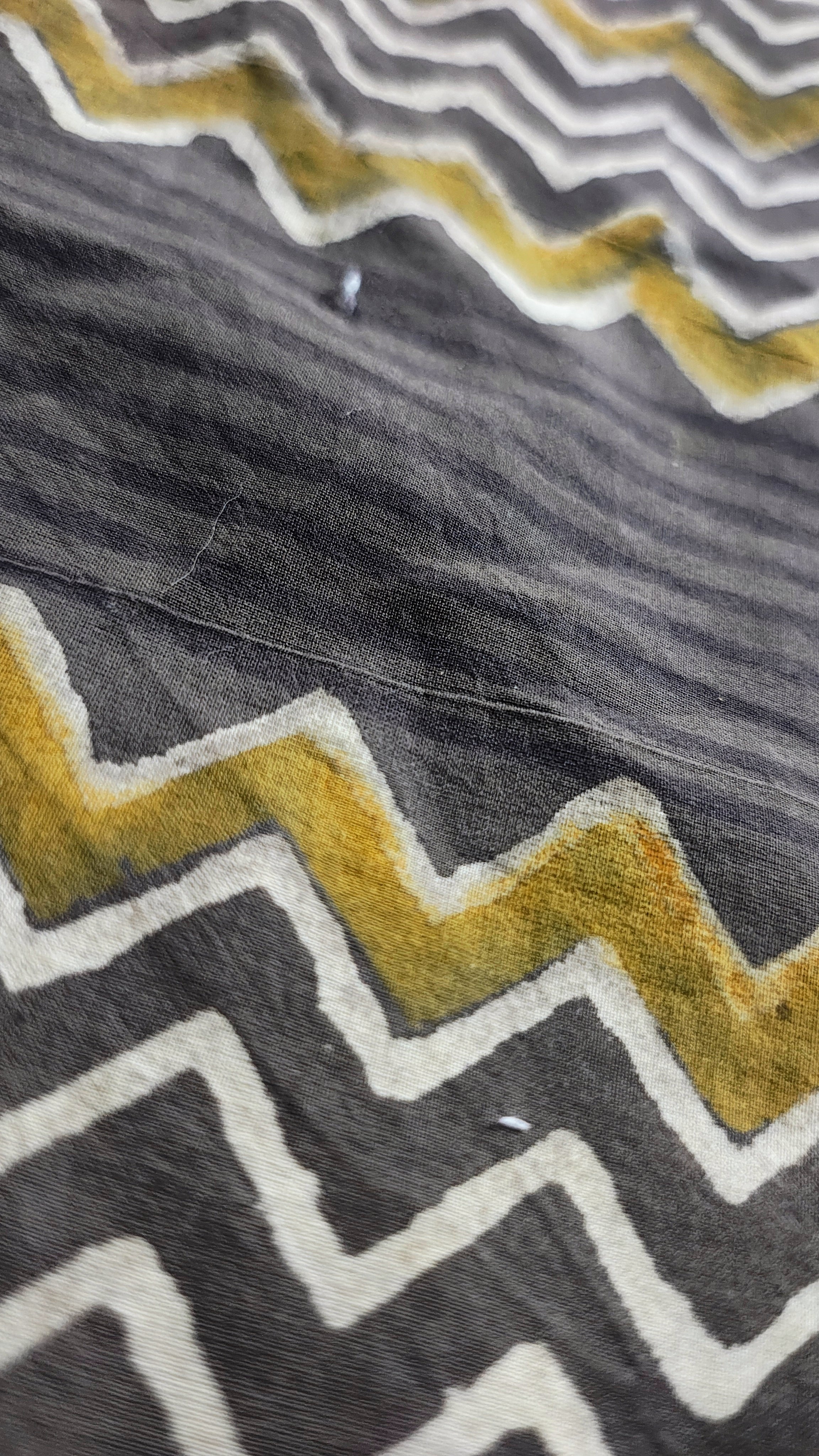 Handmade Bagru Print Textile –  Brown color Floral Print Cotton Material