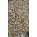 Handmade Bagru Print Textile –  Mustared color Floral Print Cotton Material