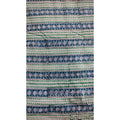 Handmade Bagru Print Textile –  Green And Blue color Floral Print Cotton Material