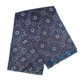 Ethnic Indigo Ajrakh Cotton Fabric with Floral Motifs