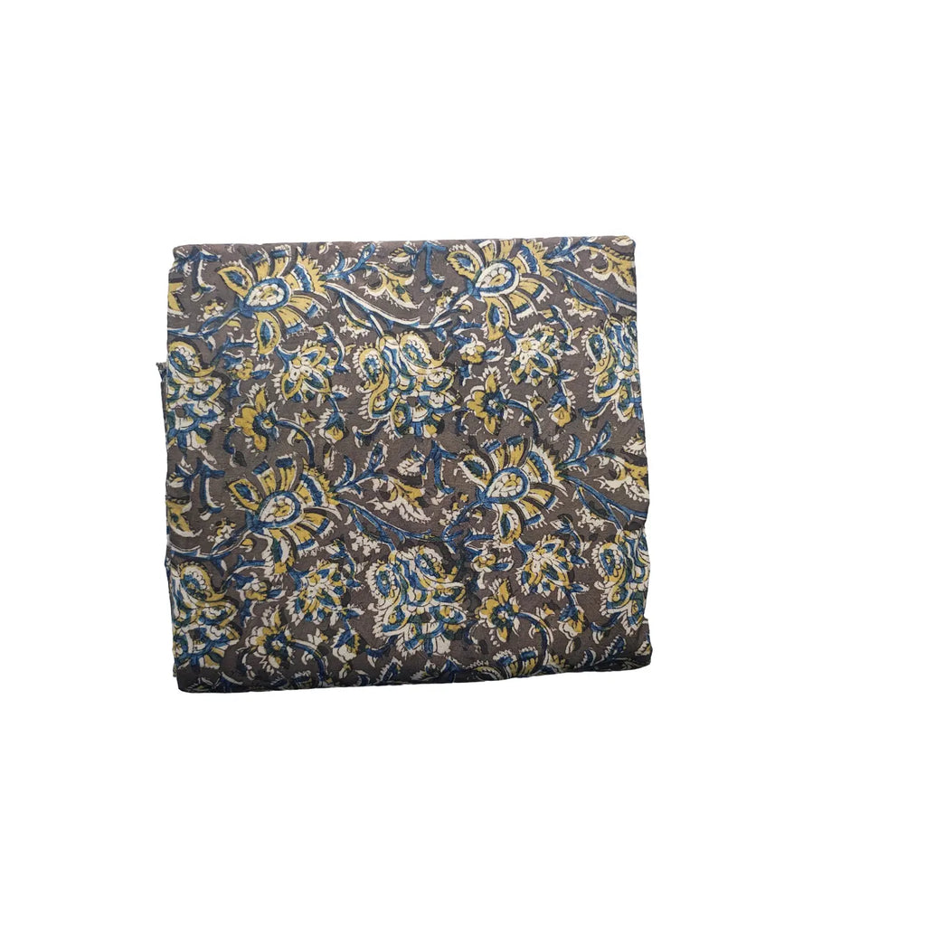 Handblock Floral Printed Kalamkari Fabric