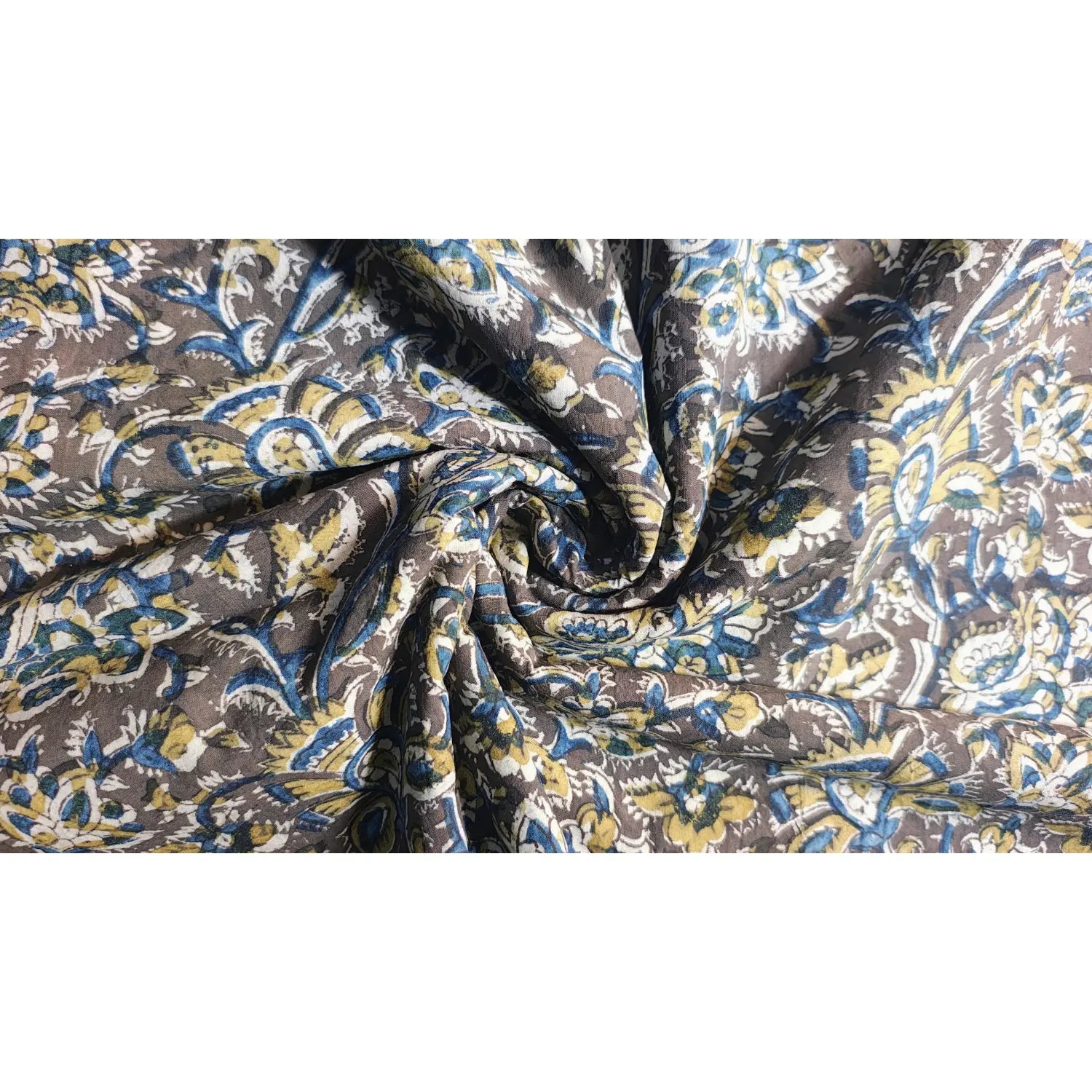 Handblock Floral Printed Kalamkari Fabric