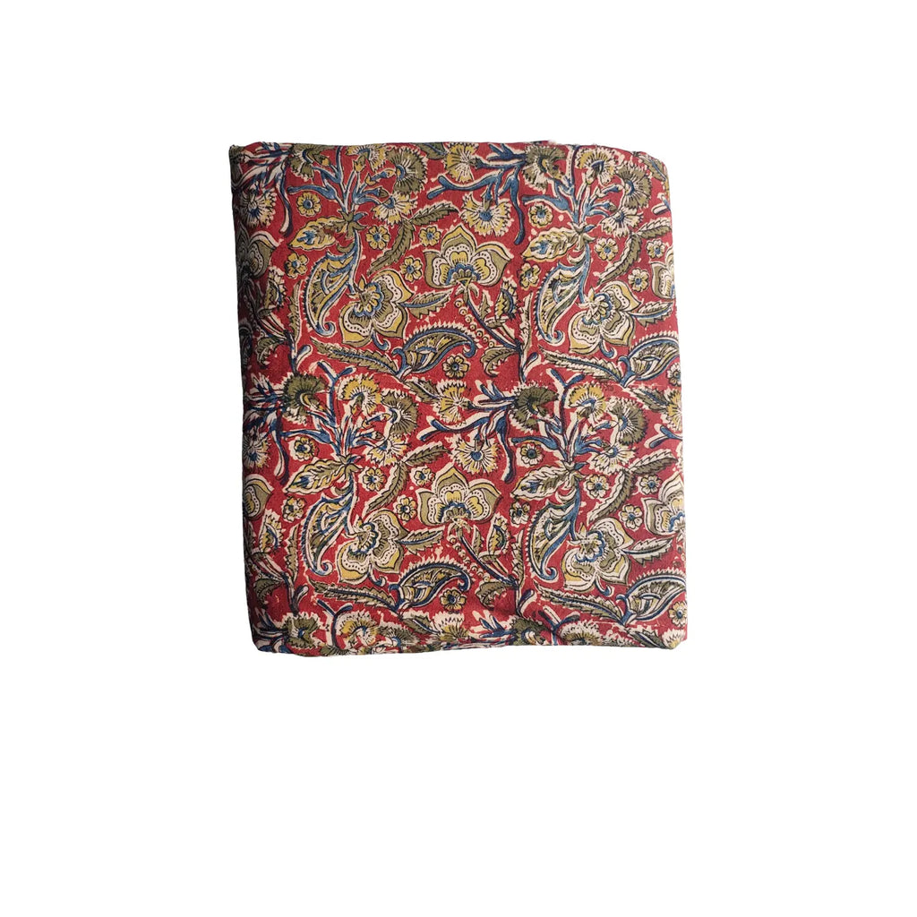 Handblock Floral Printed Kalamkari Fabric