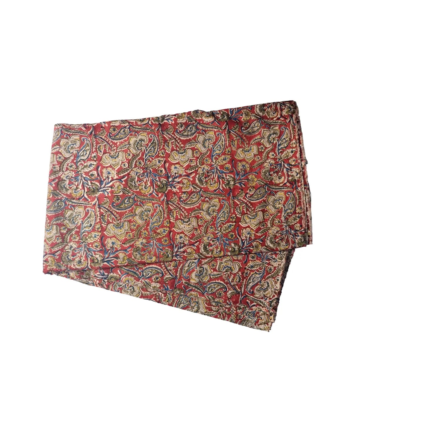 Handblock Floral Printed Kalamkari Fabric
