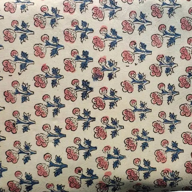 Handblock Floral Printed Kalamkari Fabric