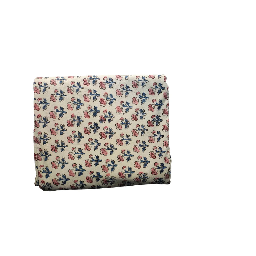 Handblock Floral Printed Kalamkari Fabric