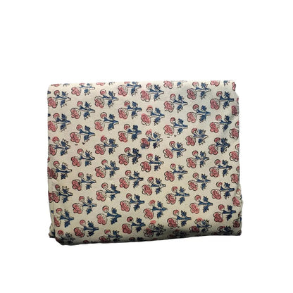 Handblock Floral Printed Kalamkari Fabric