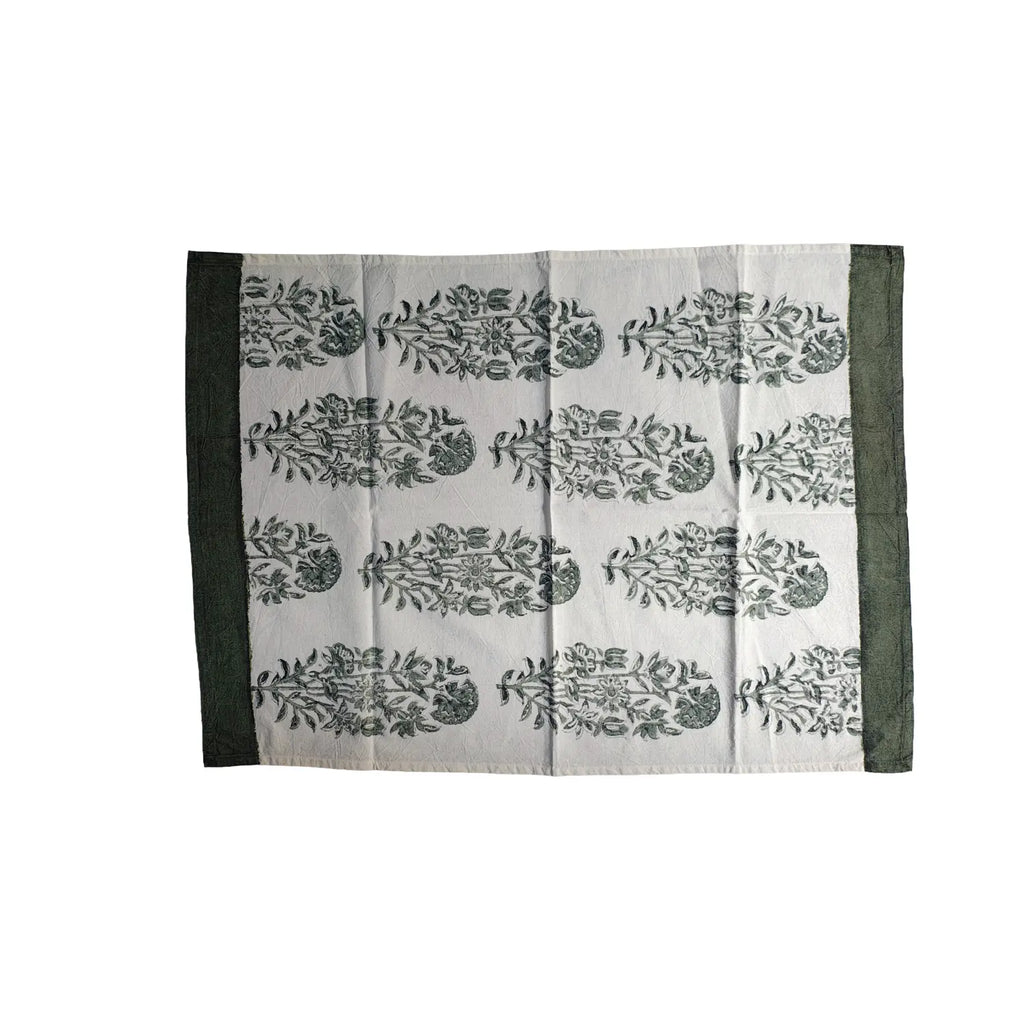 Handblock Floral Printed Kalamkari Hand towels Set of 3